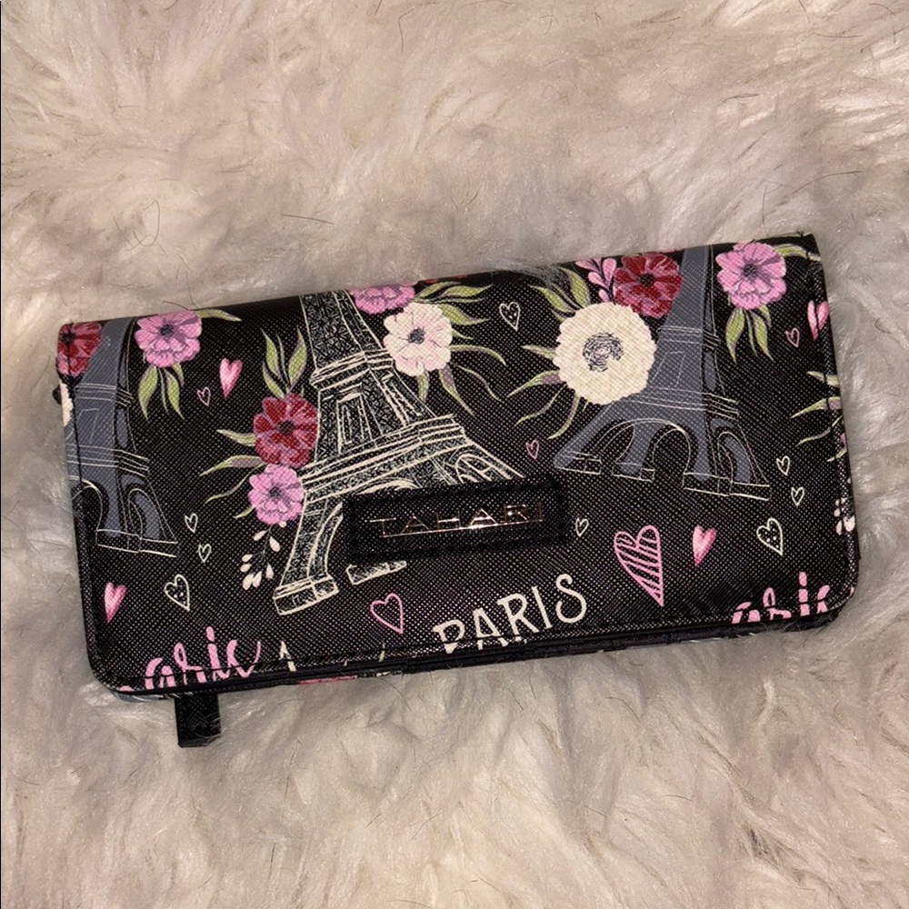 Tahari Paris themed Wallet with Eiffel Tower Design